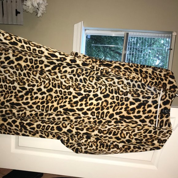 Animal Print Long Kimono - Picture 4 of 5